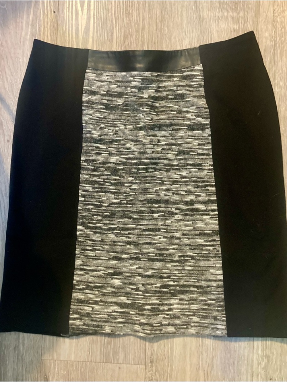 Ricki's Black and Gray Colorblock Pencil Skirt